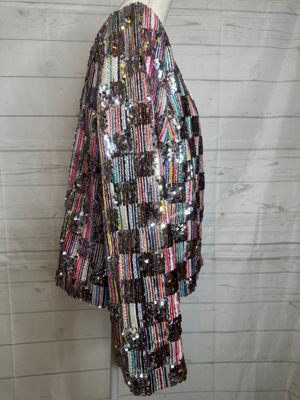 Multi-Color Sequin Open-Front Jacket - Picture 4 of 7